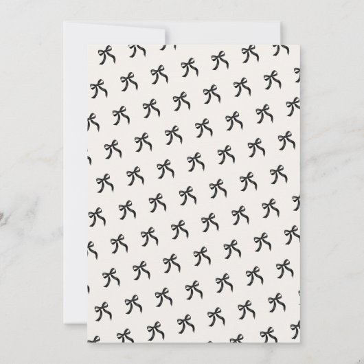 ブラックボーエレガントクリスマスパーティー セーブザデート (裏面)