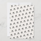 ブラックボーエレガントクリスマスパーティー 招待状 (裏面)