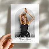 ブラックボーエレガントフォトグラードパーティの招待状 招待状