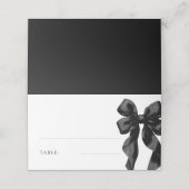 ブラックボーエレガントブライダルシャワーテーブル プレイスカード (外部開封)