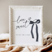 ブラックボーエレガントルラブは甘いデザートトリート 台座サイン