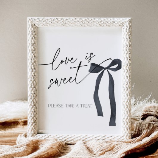 ブラックボーエレガントルラブは甘いデザートトリート 台座サイン