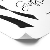 ブラックボーカードとギフトサイン ポスター (角)