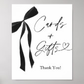 ブラックボーカードとギフトサイン ポスター (正面)