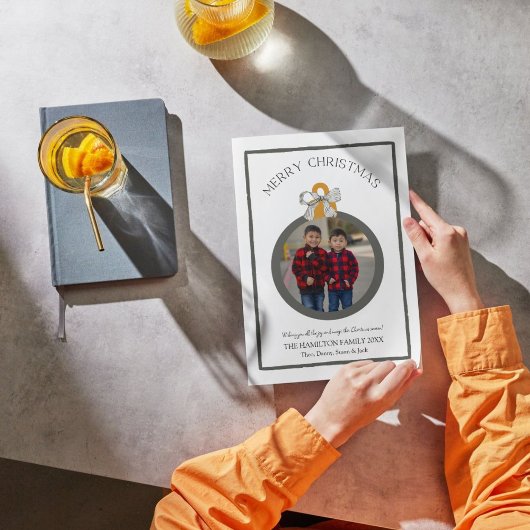 ブラックボーコケットクリスマスフォトカード シーズンカード