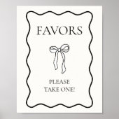 ブラックボーシェズノットの結び付けブライダルシャワーの恩恵 ポスター (正面)