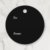 ブラックボーダーハッピーハローウィン魔女とこうもり フェイバータグ (裏面)