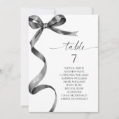 ブラックボーテーブル番号座席表 招待状 (正面)
