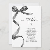 ブラックボーテーブル番号座席表 招待状 (裏面)