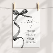 ブラックボーテーブル番号座席表 招待状