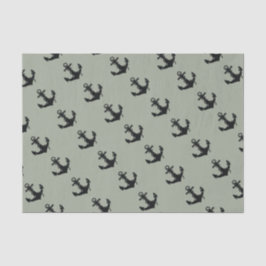 ブラックボートいかりパターン 薄葉紙