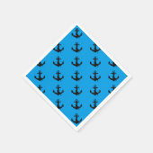 ブラックボートいかり スタンダードカクテルナプキン (角)