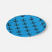 ブラックボートいかり ペーパープレート (アングル)