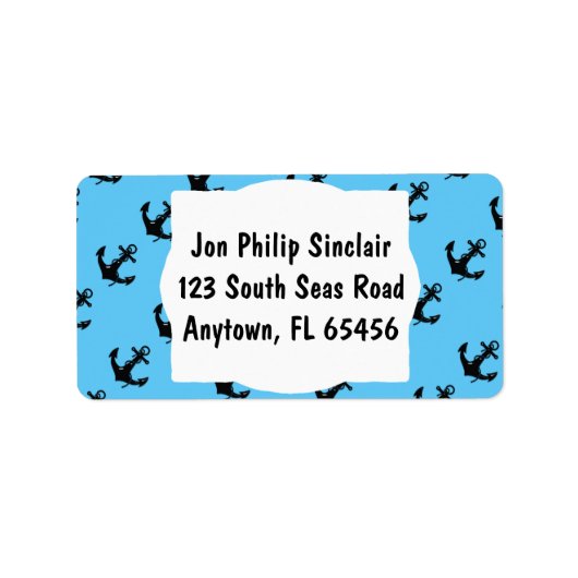 ブラックボートいかり ラベル (正面)