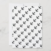 ブラックボートアンカー誕生日 招待状 (裏面)