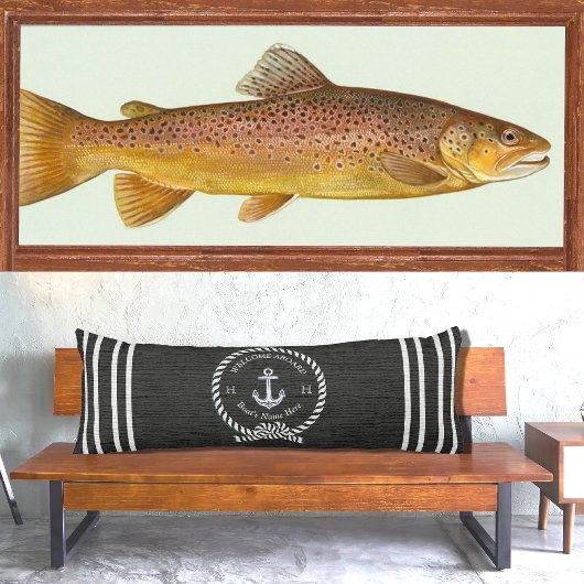 ブラックボートネーム航海のいかりロープウェルカム ボディピロー