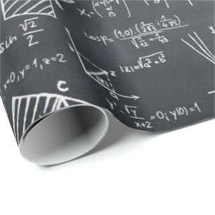 ブラックボードの数学物理学の先生 ラッピングペーパー