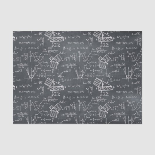 ブラックボードの数学物理学の先生 薄葉紙 (正面)
