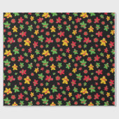 ブラックボードゲームメリークリスマスパターン ラッピングペーパー (フラット)