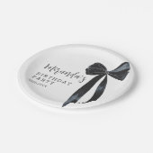 ブラックボーバースデーパーティー ペーパープレート (アングル)