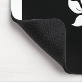 ブラックボーヒニア花びら国旗Hong Kong マウスパッド (コーナー)