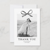 ブラックボーフォト結婚ズ サンキューカード (正面)