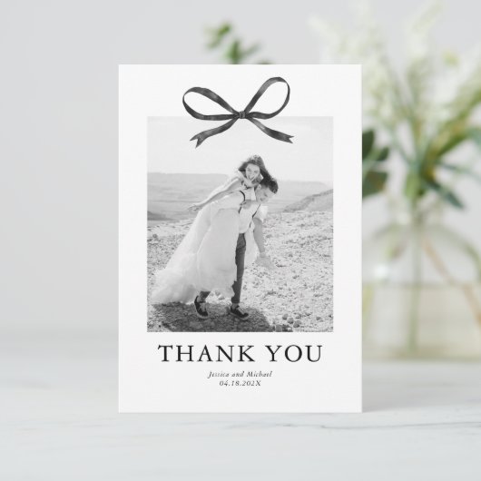 ブラックボーフォト結婚ズ サンキューカード (スタンド正面)