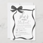 ブラックボーフレームブライダルシャワー招待状 招待状 (正面)
