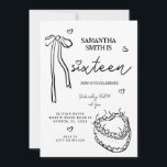 ブラックボーミニマリスト21st誕生日パーティー招待 招待状<br><div class="desc">ブラックボーミニマリスト21歳の誕生日パーティー</div>