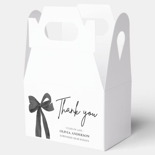 ブラックボーモダンコケット卒業ありがとう フェイバーボックス (オープン)