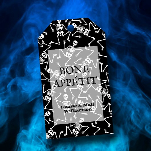 ブラックボーンアペティットのスケルトン ギフトタグ