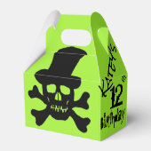 ブラックポイズンスカルとクロスボーンのボックス フェイバーボックス (正面サイド)