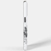 ブラックポインティリズム単色都市構造 Case-Mate iPhoneケース (裏面 / 右)