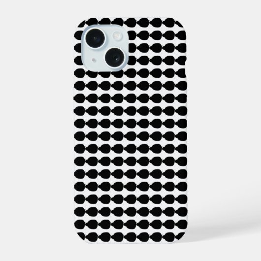ブラックポイントチップ全面プリントiPhone 15ケース iPhone 15ケース (裏面)
