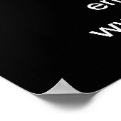 ブラックポスターにビジネスのバレンタインデーの販売 ポスター (角)