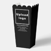 ブラックポップコーンボックスのビジネスブランド フェイバーボックス (正面)