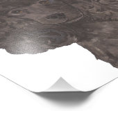 ブラックポパーソナライズされたードルアート フォトプリント            (角)