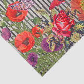 ブラックポピーストライプズティッシュペーパー 薄葉紙 (詳細)