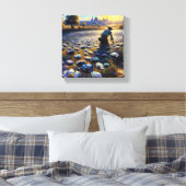 ブラックポピー農家 キャンバスプリント (インサイチュ (寝室))