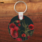 ブラックポピー キーホルダー (正面)