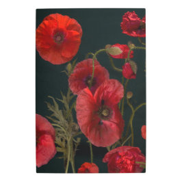 ブラックポピー メタルプリント