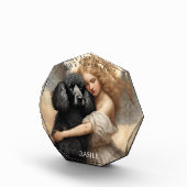 ブラックポフランスのードルラブ決して死なないメモリアル フォトブロック (右)