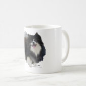 ブラックポメラニアン コーヒーマグカップ (正面右)