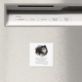 ブラックポメラニア犬キープサケ マグネット (インサイチュ (食洗機))