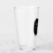 ブラックポメラニア犬 | かわいい犬とカスタム文字 タンブラーグラス (右)