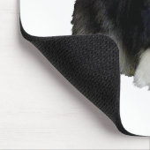 ブラックポメラニア犬 マウスパッド (コーナー)