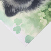 ブラックポメラニア犬St patricks dayデクページ 薄葉紙 (詳細)