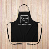 ブラックポリエステルエプロンのビジネス名とロゴ エプロン