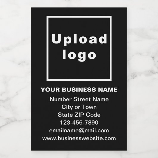 ブラックポートレートブランド食品ラベル フードラベル (シングルラベル)