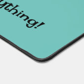 ブラックポープリントのラインデザインデスクマット デスクマット (コーナー)